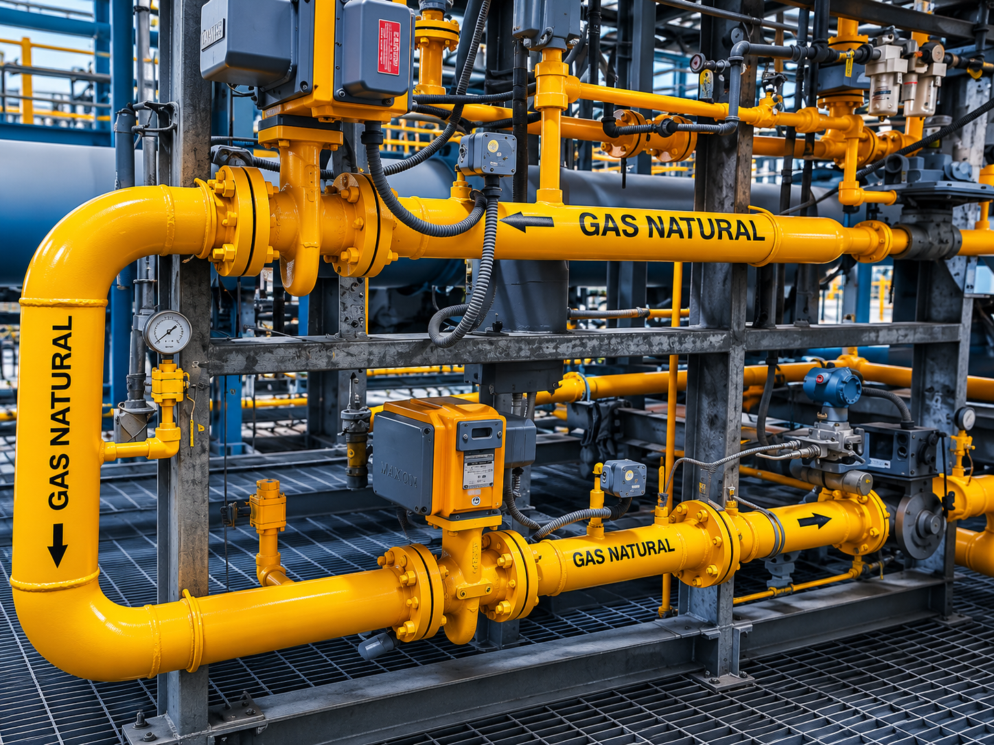 Instrumentación y equipos para sistemas de gas natural