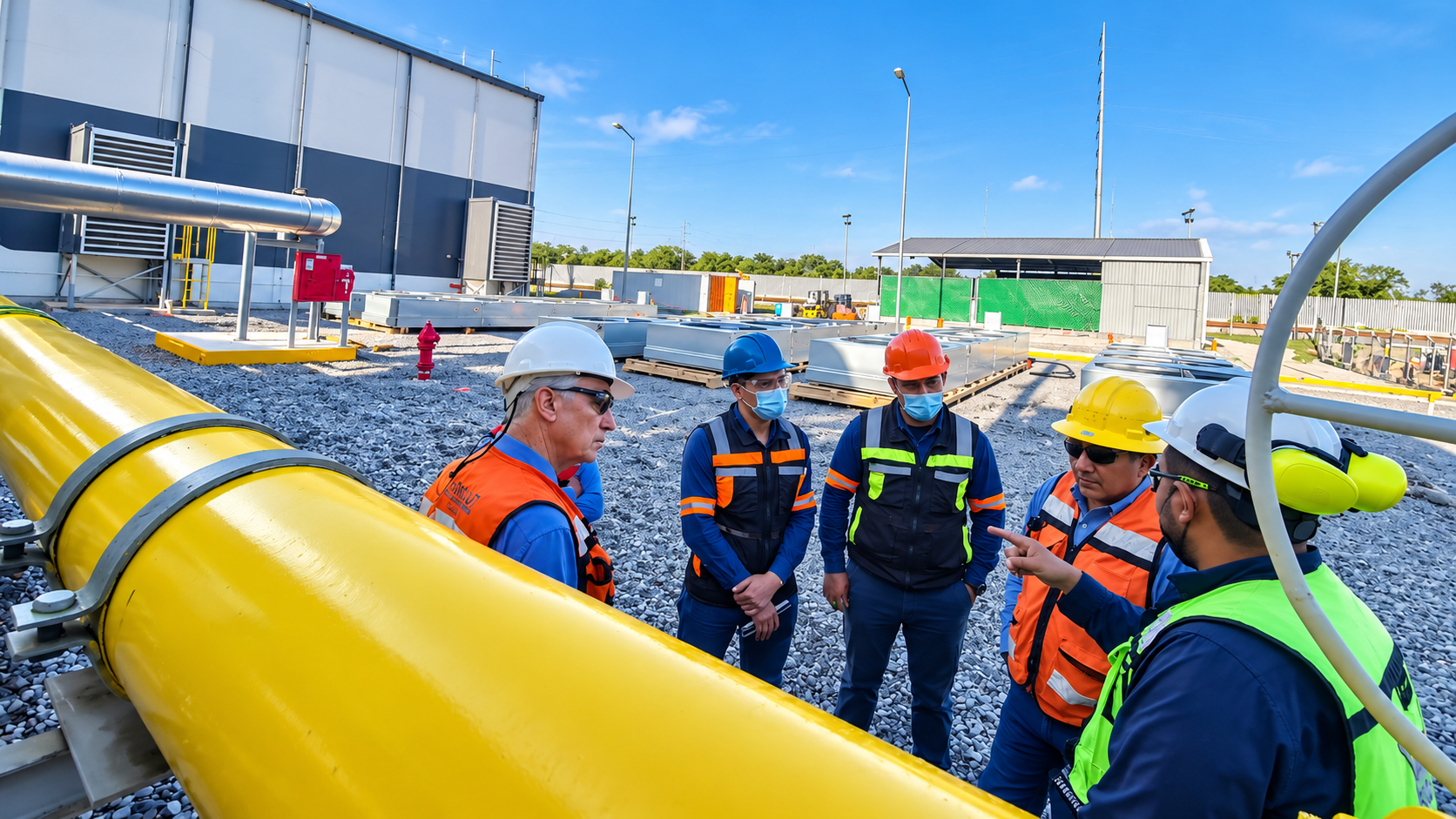 Equipo técnico de ABSOLUT en instalación industrial